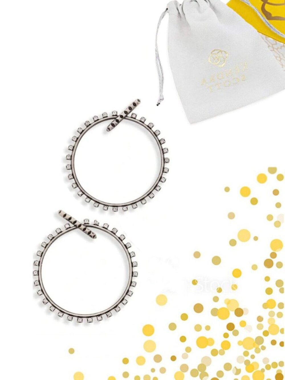 Kendra Scott Silver Charlie Grace Earrings